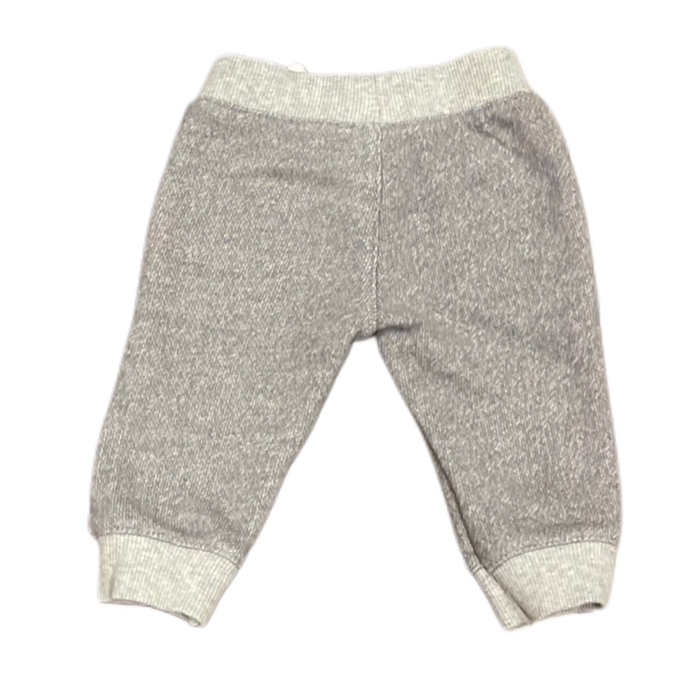CARTERS Gray Sweatpants Elastic Waistband Ribbed Cuffs - Picture 3 of 4